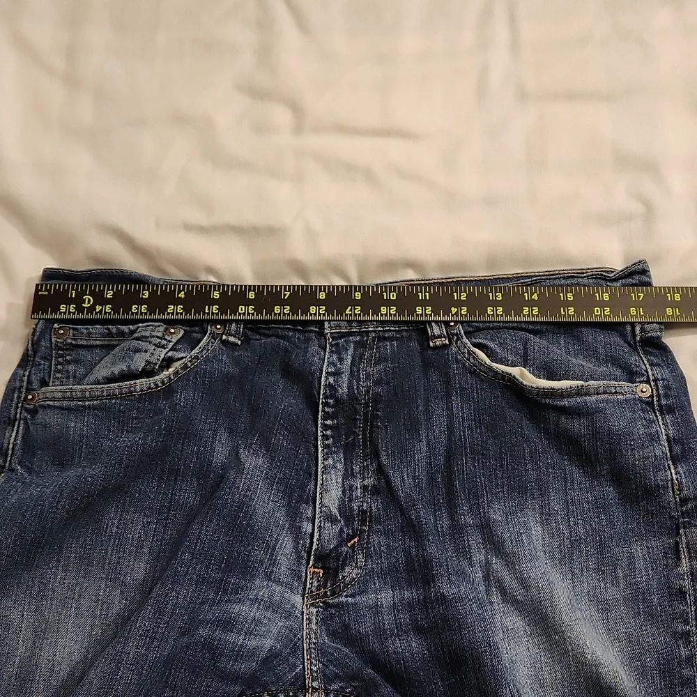 Levi's‎ jeans 505 regular fit straight men's 36x32 blue denim red tab